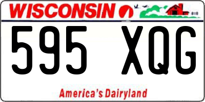 WI license plate 595XQG