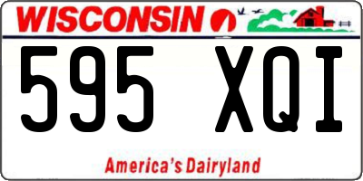 WI license plate 595XQI