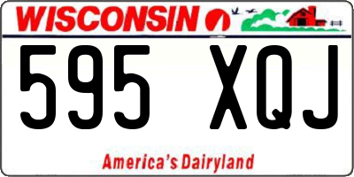 WI license plate 595XQJ