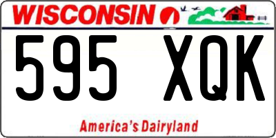 WI license plate 595XQK