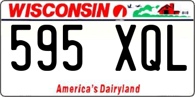 WI license plate 595XQL