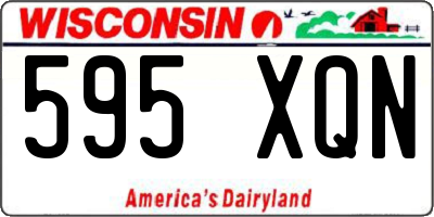 WI license plate 595XQN