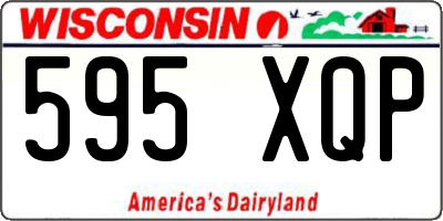 WI license plate 595XQP