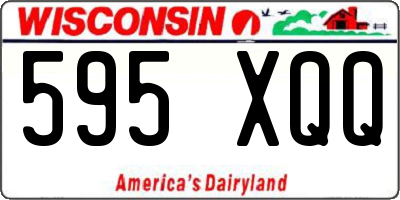 WI license plate 595XQQ