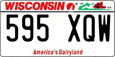 WI license plate 595XQW