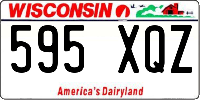 WI license plate 595XQZ