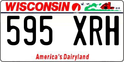 WI license plate 595XRH