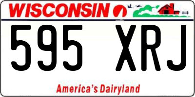 WI license plate 595XRJ