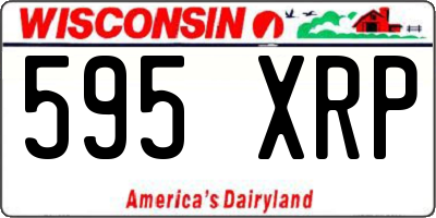 WI license plate 595XRP
