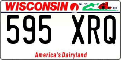 WI license plate 595XRQ