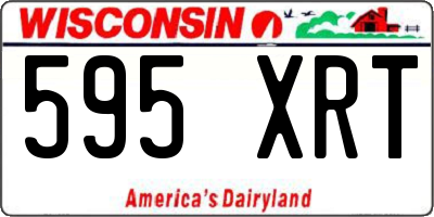 WI license plate 595XRT