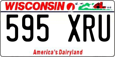 WI license plate 595XRU