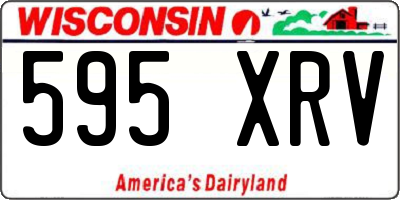 WI license plate 595XRV