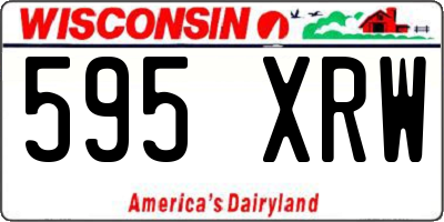 WI license plate 595XRW
