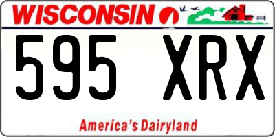 WI license plate 595XRX