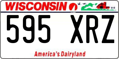 WI license plate 595XRZ