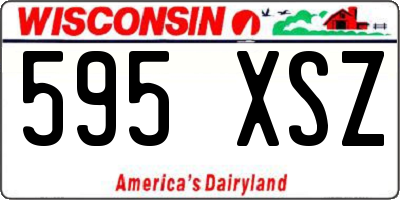 WI license plate 595XSZ