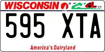 WI license plate 595XTA