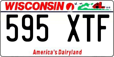 WI license plate 595XTF