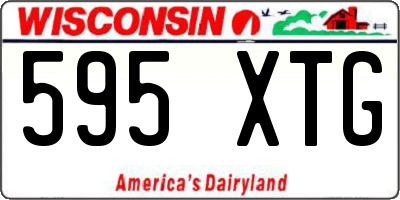 WI license plate 595XTG