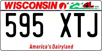 WI license plate 595XTJ