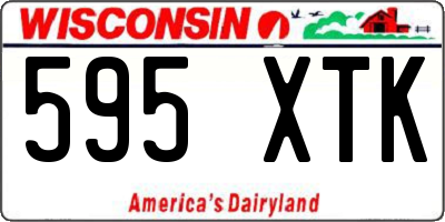WI license plate 595XTK