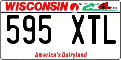WI license plate 595XTL