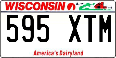 WI license plate 595XTM