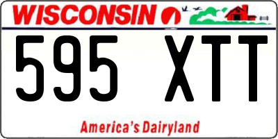 WI license plate 595XTT