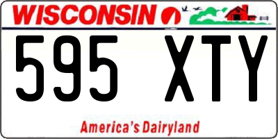 WI license plate 595XTY