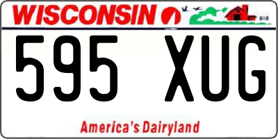 WI license plate 595XUG