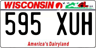WI license plate 595XUH