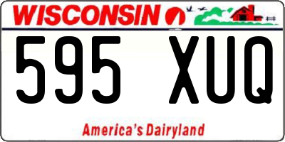 WI license plate 595XUQ