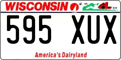 WI license plate 595XUX