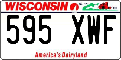 WI license plate 595XWF