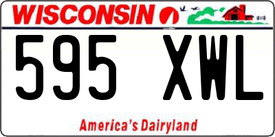 WI license plate 595XWL