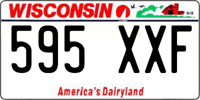 WI license plate 595XXF