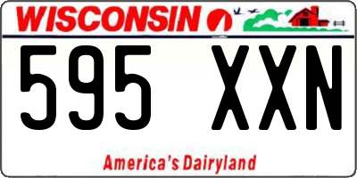 WI license plate 595XXN
