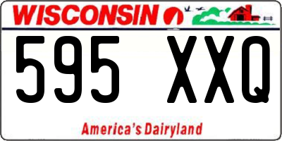 WI license plate 595XXQ
