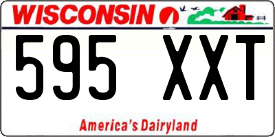 WI license plate 595XXT