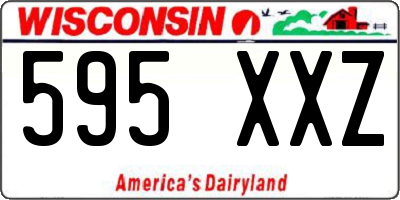 WI license plate 595XXZ