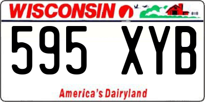 WI license plate 595XYB