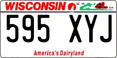 WI license plate 595XYJ