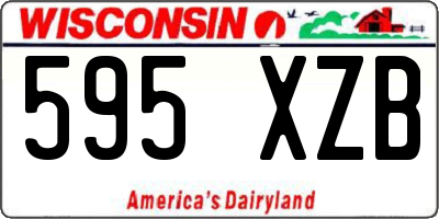 WI license plate 595XZB