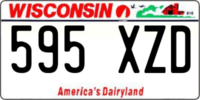 WI license plate 595XZD