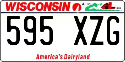 WI license plate 595XZG