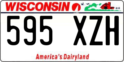 WI license plate 595XZH