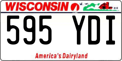 WI license plate 595YDI