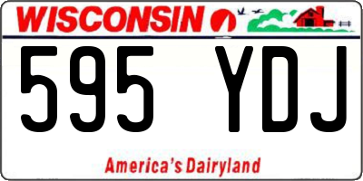 WI license plate 595YDJ