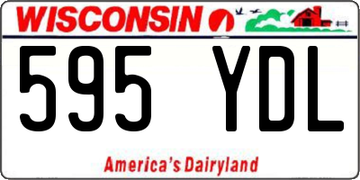 WI license plate 595YDL